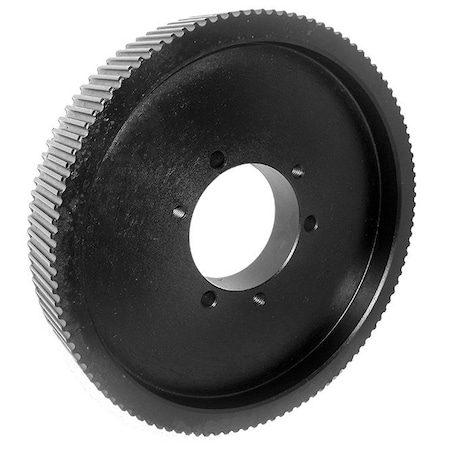 B&B Manufacturing QD112-5M-25, Timing Pulley, Cast Iron, Black Oxide,  QD112-5M-25